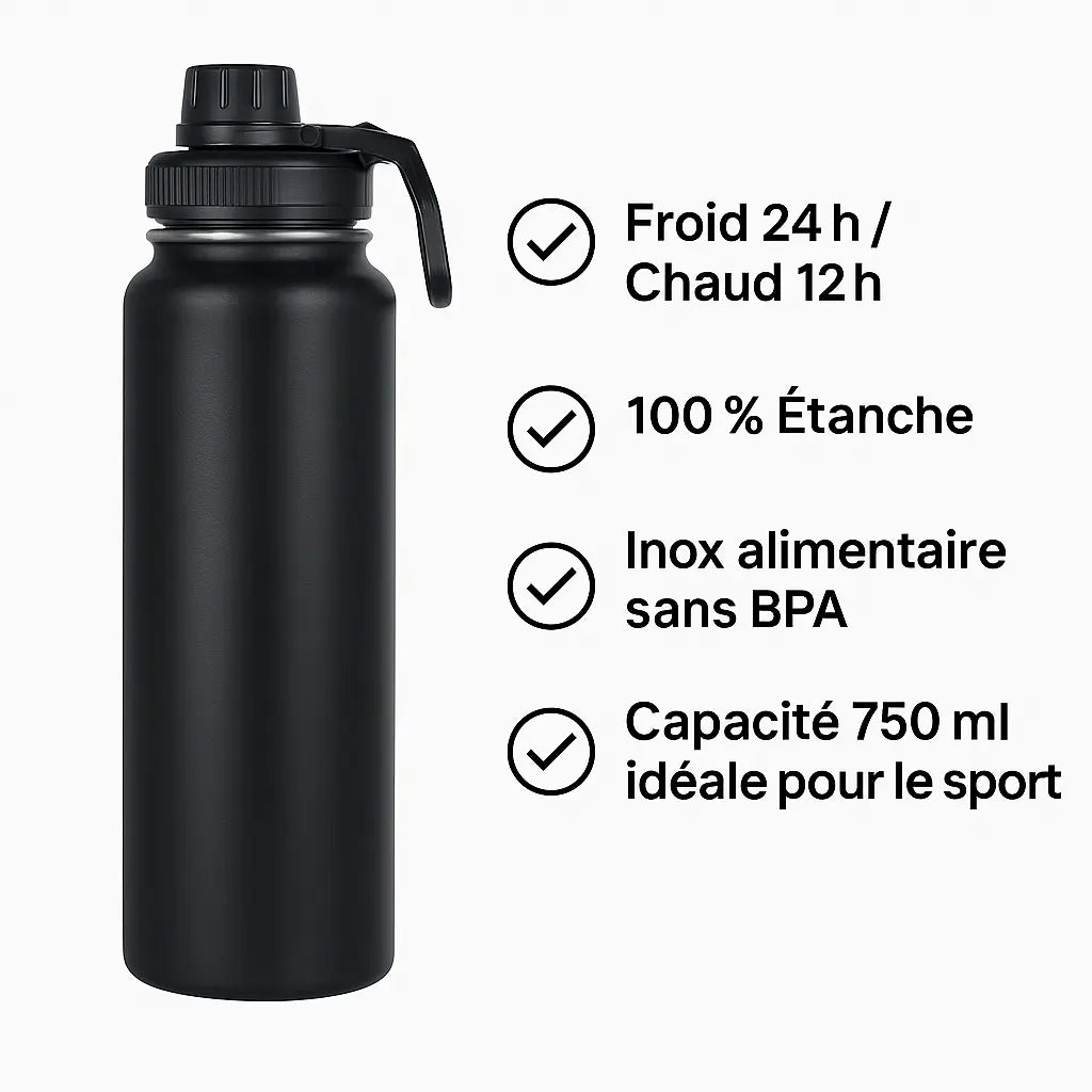 gourde isotherme sport 750ml gourde isotherme
