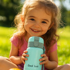 Mini gourde enfant 350 ml – bleu turquoise gourde isotherme