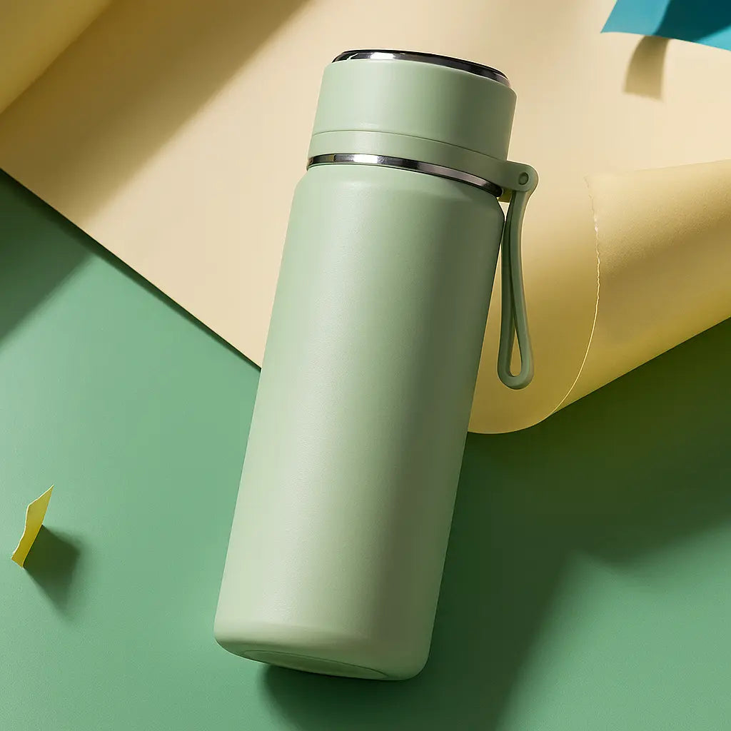 Gourde isotherme 600 ml – inox double paroi vert clair gourde isotherme